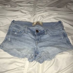Light wash shorts